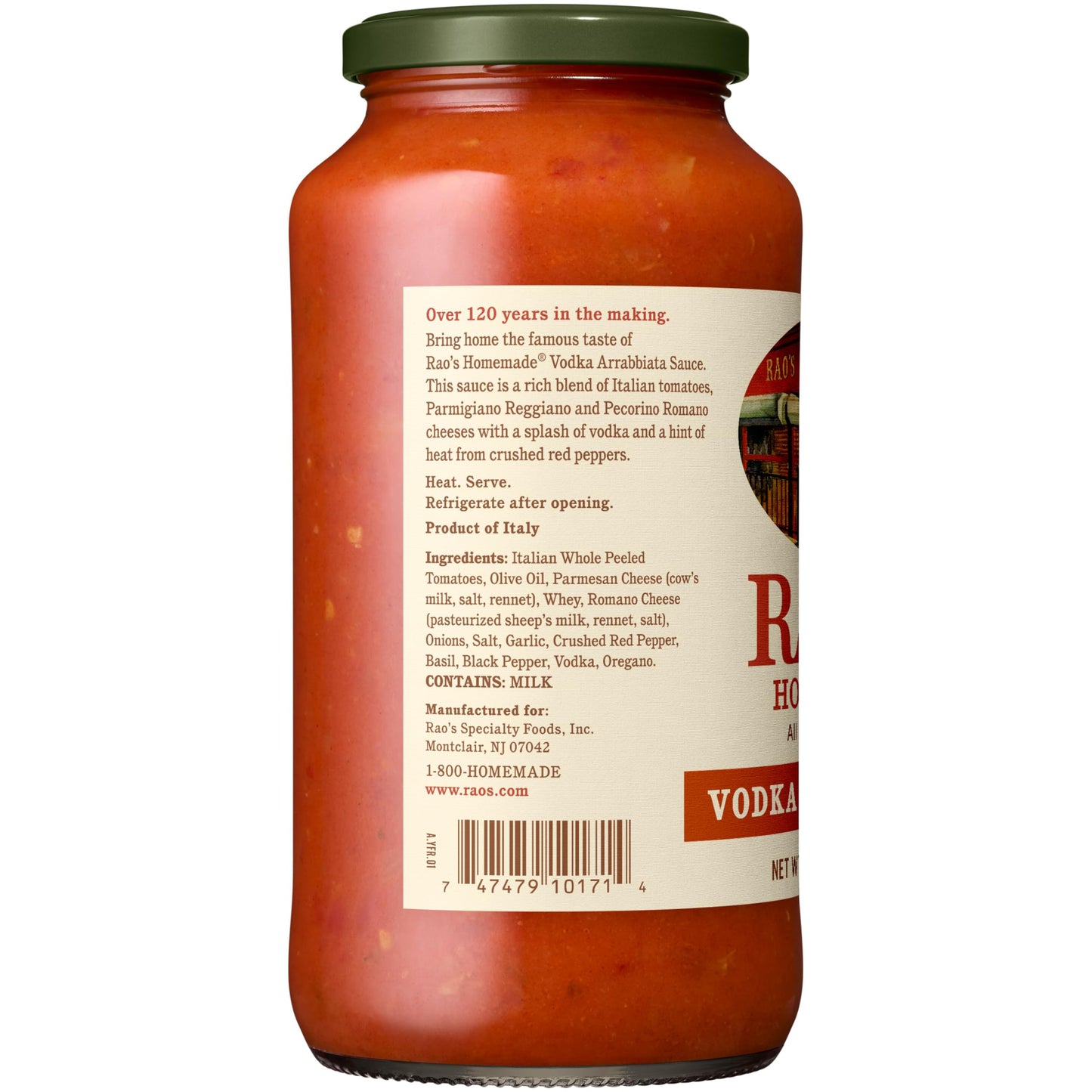 Rao's Homemade Vodka Arrabbiata Sauce Made with Italian Tomatoes, 24 oz
