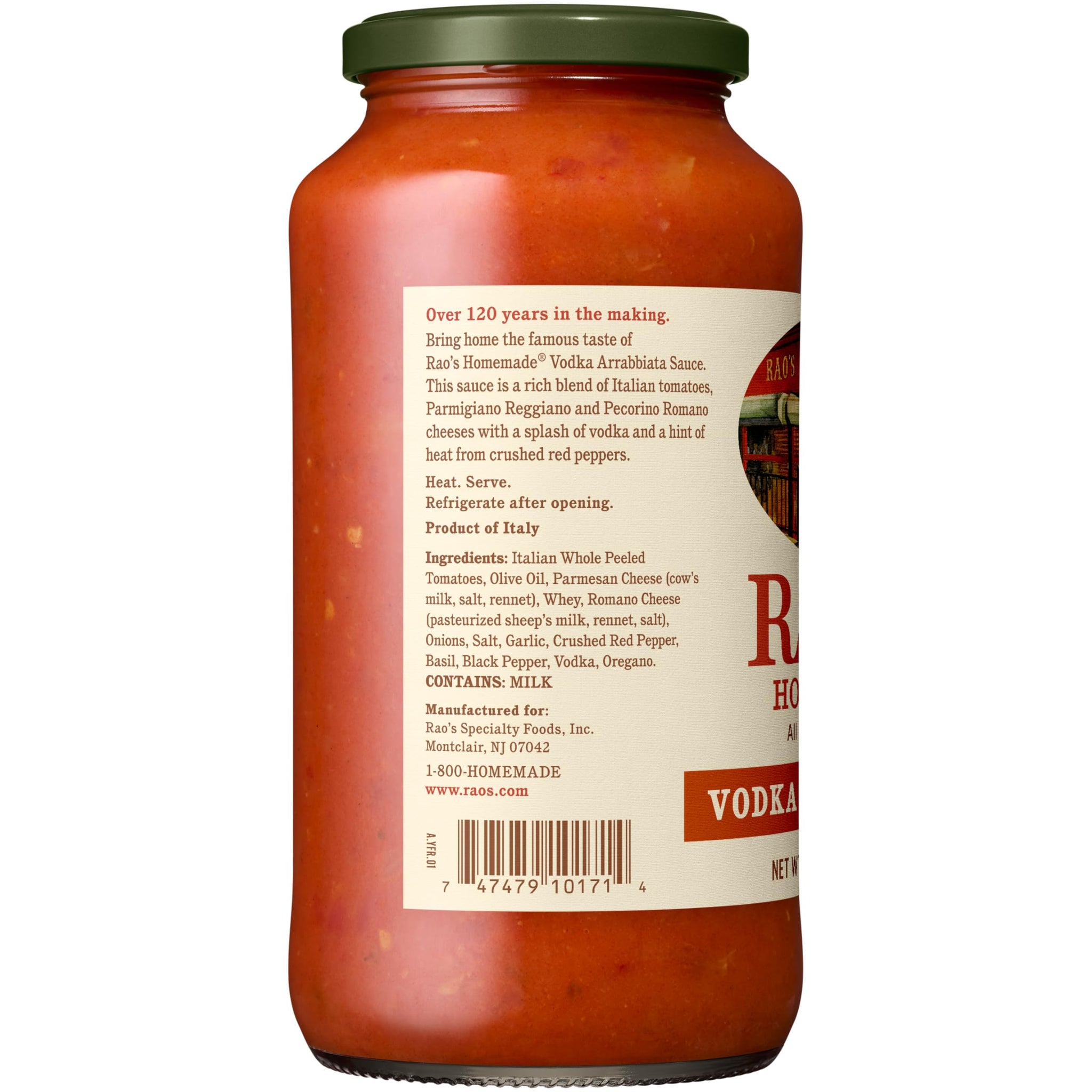 Rao's Homemade Vodka Arrabbiata Sauce Made with Italian Tomatoes, 24 oz