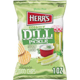 Herr's Creamy Dill Pickle Potato Chips, 1 Ounce (Pack of 42 Bags) - Tangy & Creamy Dill Flavor, Perfect for On-the-Go Snacking
