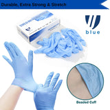 UBLUE 100 Nitrile Gloves, Disposable Gloves 4 MIL, Medical Examination, Non-Sterile, Powder Free, Latex Free Box of 100 Small, UW8284, Small 4mil