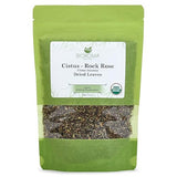 Biokoma Organic Cistus Rock Rose Loose Leaf 3.55oz Cistus Incanus Dried Leaves USDA Organic Herbal Tea Immune Respiratory Support Resealable Pouch