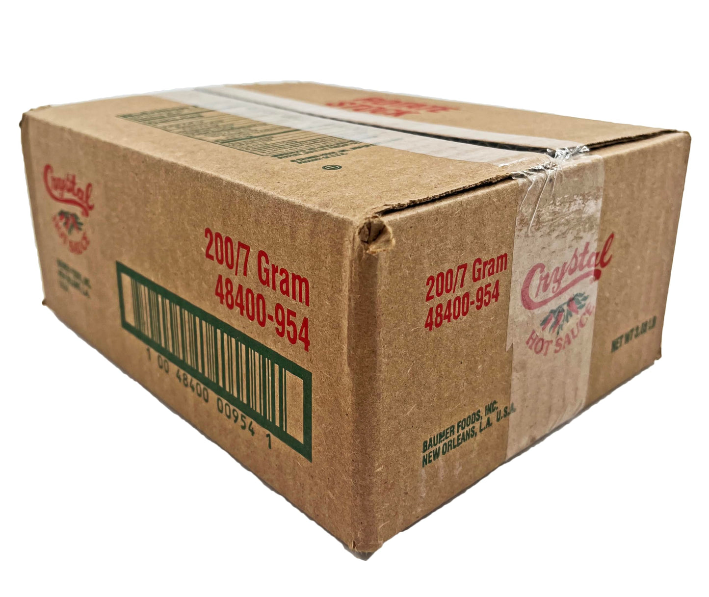Louisiana Crystal Hot Sauce Box of 200 (7) Gram Packets