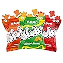 Blobs Gummy Candy - 2g Sugar Healthy Gummies - Low Net Carb & Low Calorie - No Sugar Alcohols, Vegan, Gluten Free, No Dyes - Variety Snack Pack