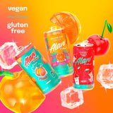 Alani Nu VARIETY PACK (CHERRY SLUSH, JUICY PEACH, ORANGE KISS), Low Calorie Energy Drinks, 100mg Caffeine, Biotin, B Vitamins, Zero Sugar, 10 Calories