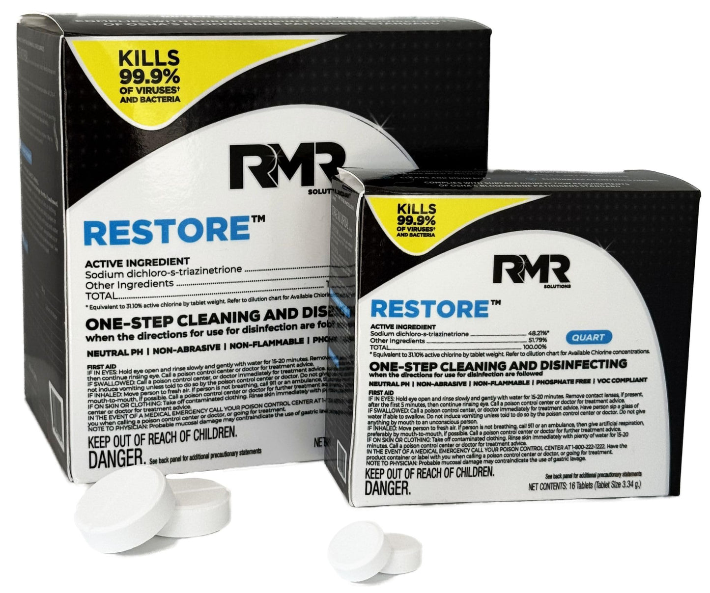 RMR Solutions RESTORE Disinfectant & Cleaner Concentrate, EPA Registered Mold Remover & Antibacterial Cleaning Solution for Kitchen, Bathroom, Floor