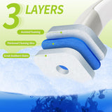 Toilet Bowl Cleaner Wand Refills Compatible with CLOROX, 21 Count Disposable Toilet Brush Refills, Replacement Heads for Toilet Cleaning System