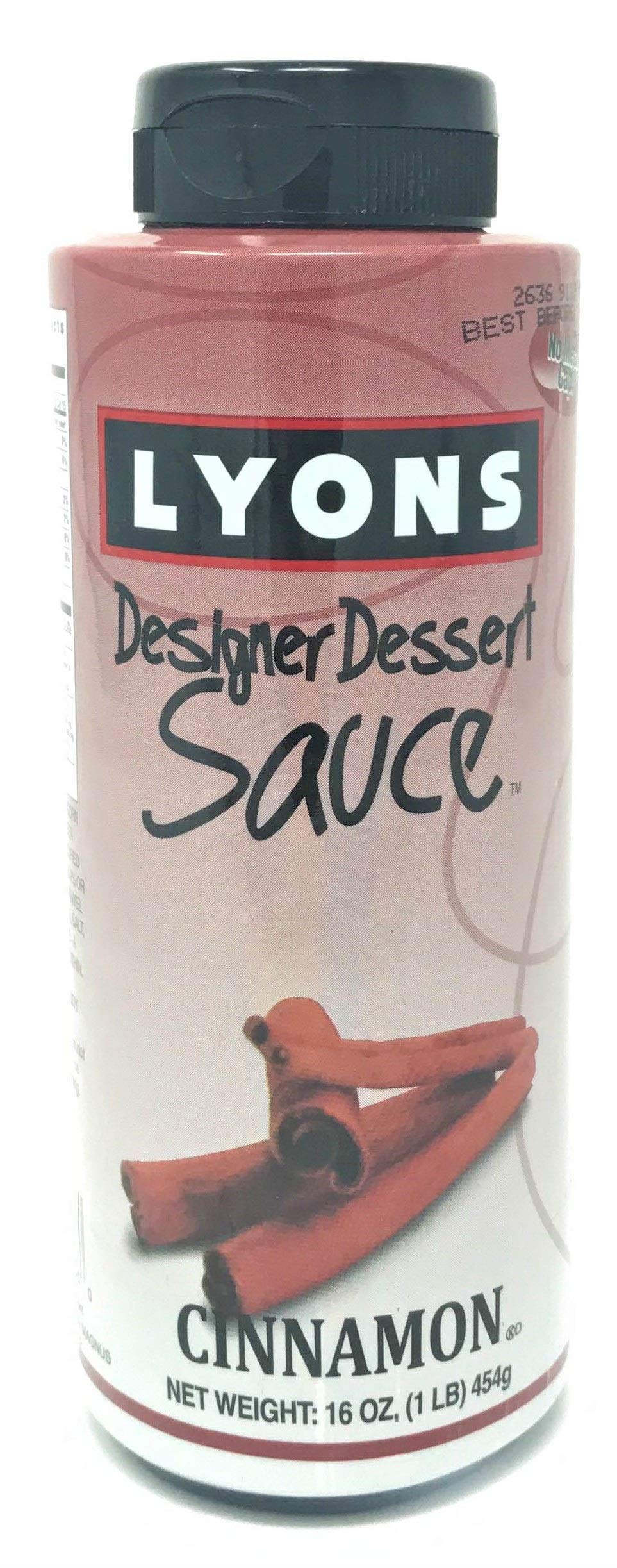 Lyons Cinnamon Designer Dessert Sauce Squeeze Bottle, 16 ounces
