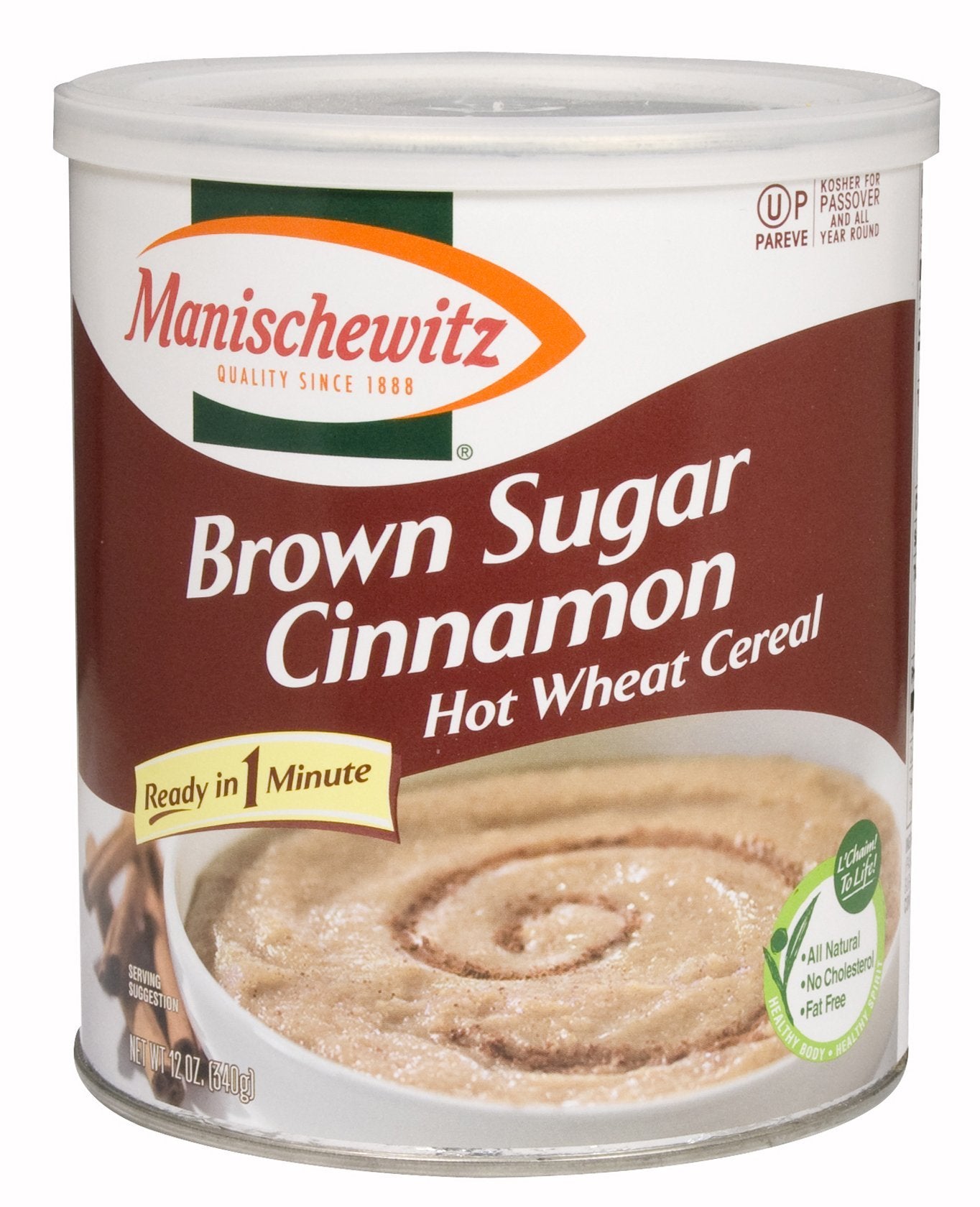 Manischewitz, Hot Wht Cereal, Brn Sug, Cn, 12/12 Oz