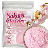 Organic Sakura Powder - Premium Cherry Blossom Powder for Baking, Lattes, Smoothies & Ice Cream - Natural Pink Food Coloring, Caffeine-Free Matcha