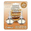 Glade PlugIns Refills Air Freshener Starter Kit, Scented and Essential Oils for Home and Bathroom, Cookie Caramel Rush, 0.67 Fl Oz, 1 Warmer + 1