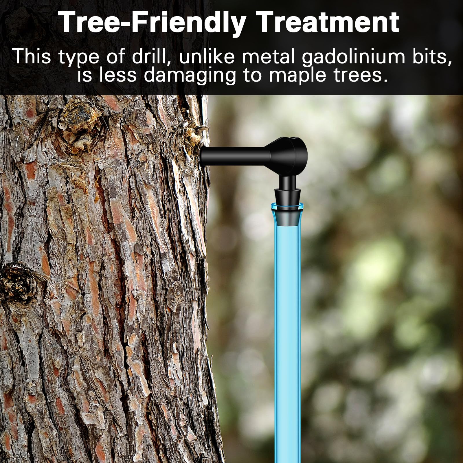 6 Set Maple Syrup Tapping Kit Tree Taps with 2ft Tubing Syrup Sugaring Starter Taps for Pure Maple & Birch Syrup Collection