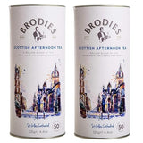 Brodies Tea, Scottish Afternoon Tea, Black Tea Imported from Scotland, Canister of 50 Bags (Pack of 2)