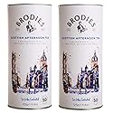 Brodies Tea, Scottish Afternoon Tea, Black Tea Imported from Scotland, Canister of 50 Bags (Pack of 2)