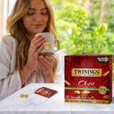 Twinings Decaffeinated Chai Individually Wrapped Bags, 100 Count (Pack of 1), Sweet, Savoury Spices, Enjoy Hot or Iced, 100 Teabags