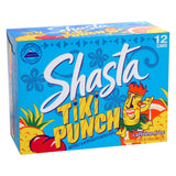 Shasta Tiki Punch | 12-Pack of 12oz Cans | Tropical Fruit Punch Flavor | Sweet & Bold | Caffeine-Free