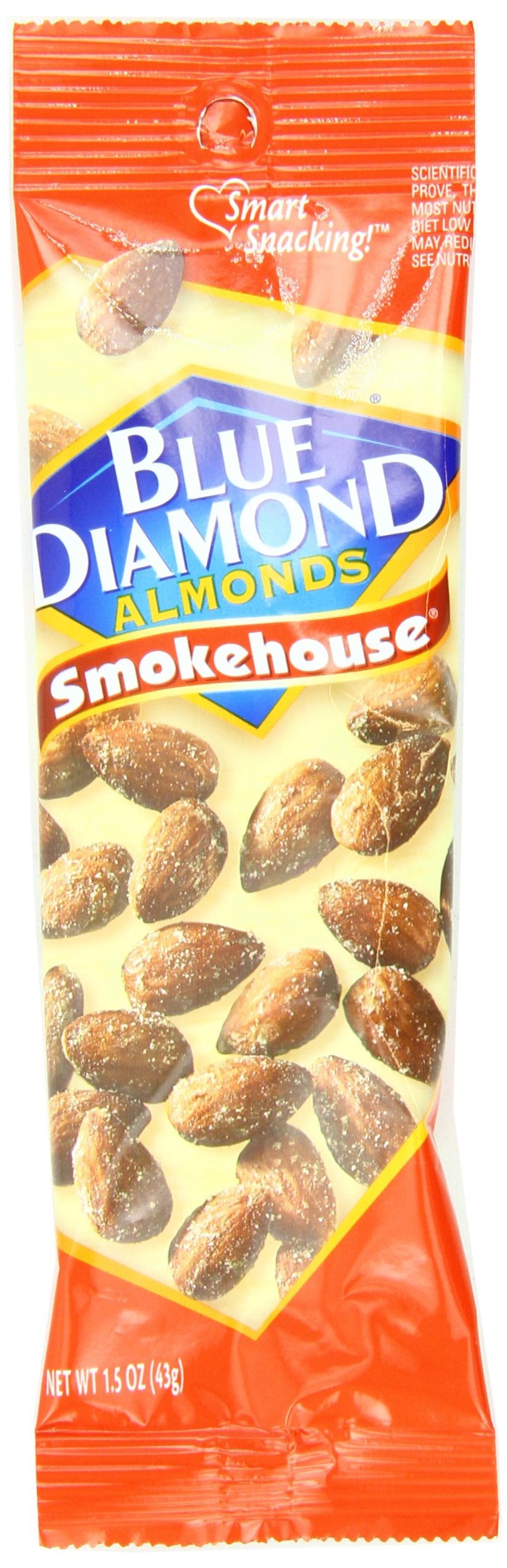 Blue Diamond Almonds, Smokehouse, 1.5-Ounce Packages (Pack of 24)