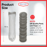 DR Quality Parts Washing Machine Lint Trap - Stainless Steel Hose Filter, Mesh Drain Catcher, Washer Sock Lint Remover, Rust-Free Snare Laundry Filter