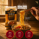 De Mi Pais Egg Noodles - Instant Egg Noodles for Soup, Stir-Fry, Pasta or Ramen Recipes; Traditional Noodles Eggs Crafted in Cambodia Using