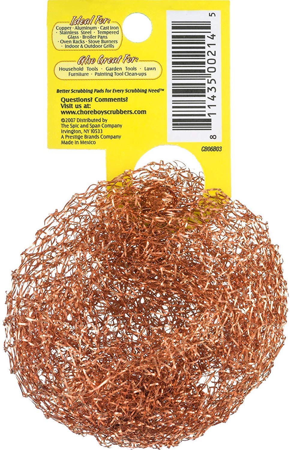 Spic & Span Company 11020 Chore Boy Copper Scouring Pad