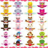 Zonon 48 Pcs Valentine's Day Candy Cards Holder Gifts Funny Exchange Treat Cards for Valentine Day Party Favor Supplies(Animal Style)