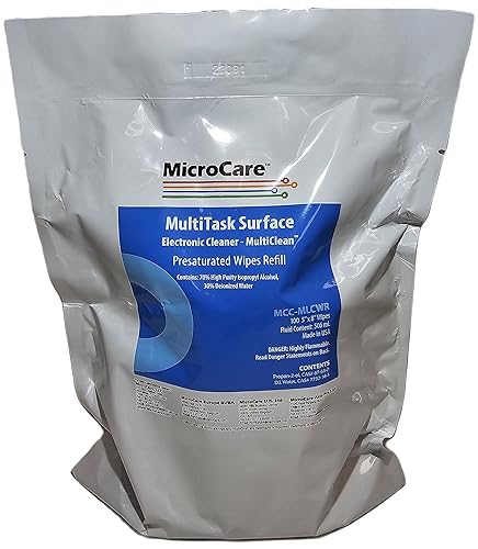 Micro Care MCC-MLCWR Refill for MCC-MLCW Multi-Clean Wipes, 100/Pkg by Micro Care