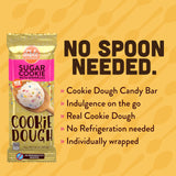 Dible Dough Edible Cookie Dough Bars, All Natural Ingredients, Low Calorie Healthy Snacks - 180 Calories per Serving, Non-refrigerated Snack Bars