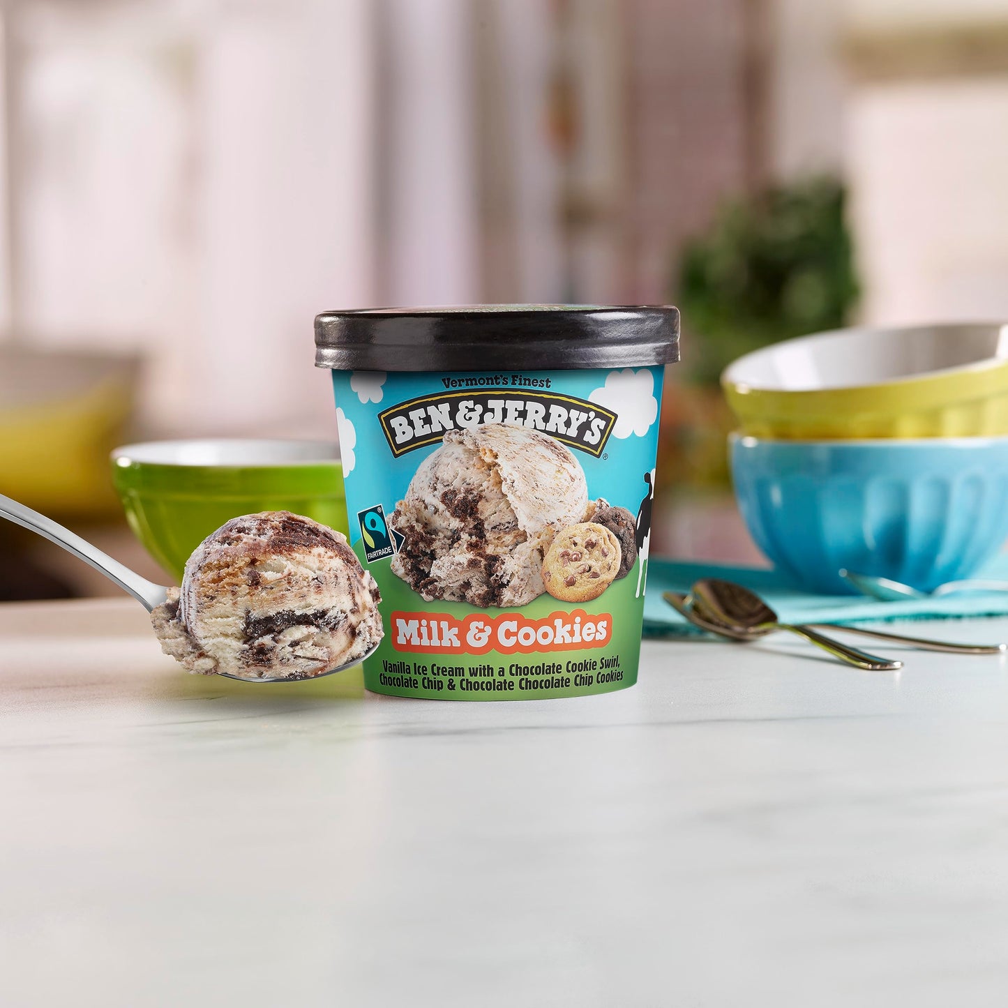 Ben & Jerry's Ice Cream Milk and Cookies 16 oz