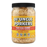 Ol' Uncle Porkers Original Pork Rind Crumbs, Keto Breadcrumbs, Zero Net Carbs, High Protein, Sugar-Free, Gluten-Free, Fried in Coconut Oil, No Added Salt, 12 oz