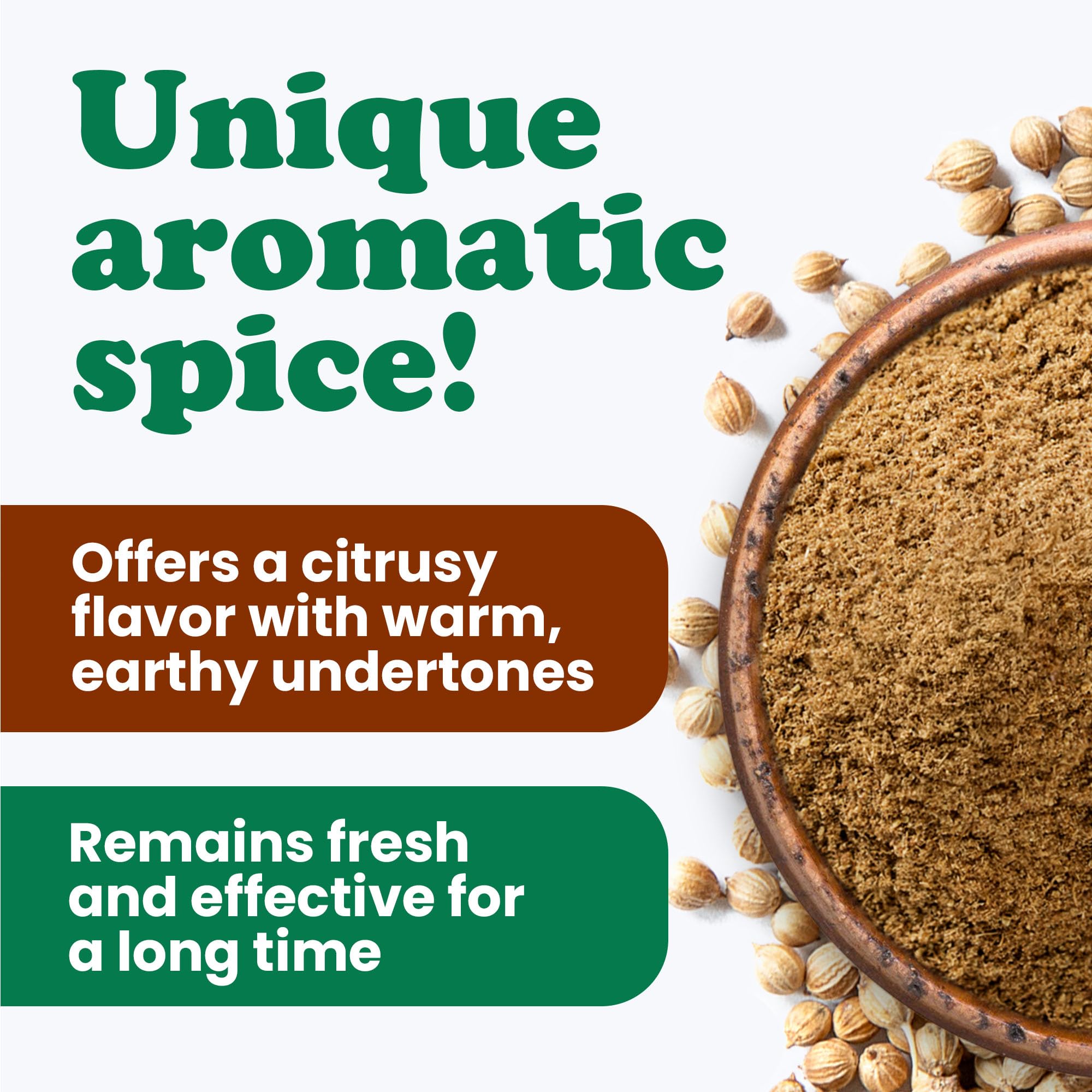 Food to Live Organic Coriander Powder, 12 Pounds - Freshly Ground, Pure, Natural Spice for Cooking, Baking and Seasoning, Non-GMO, Vegan, Kosher, Bulk