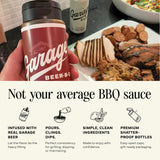 Rufus Teague Official Garage Beer BBQ Sauce Gift, Amped-Up, 15.2oz, 1-Pack