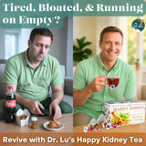 Dr. Lu’s Happy Kidney Tea | 100% Natural Kidney Cleanse Detox & Repair Tea Made in USA | 8-Treasure Kidney Support with Ginseng, Maca Root, Mulberry