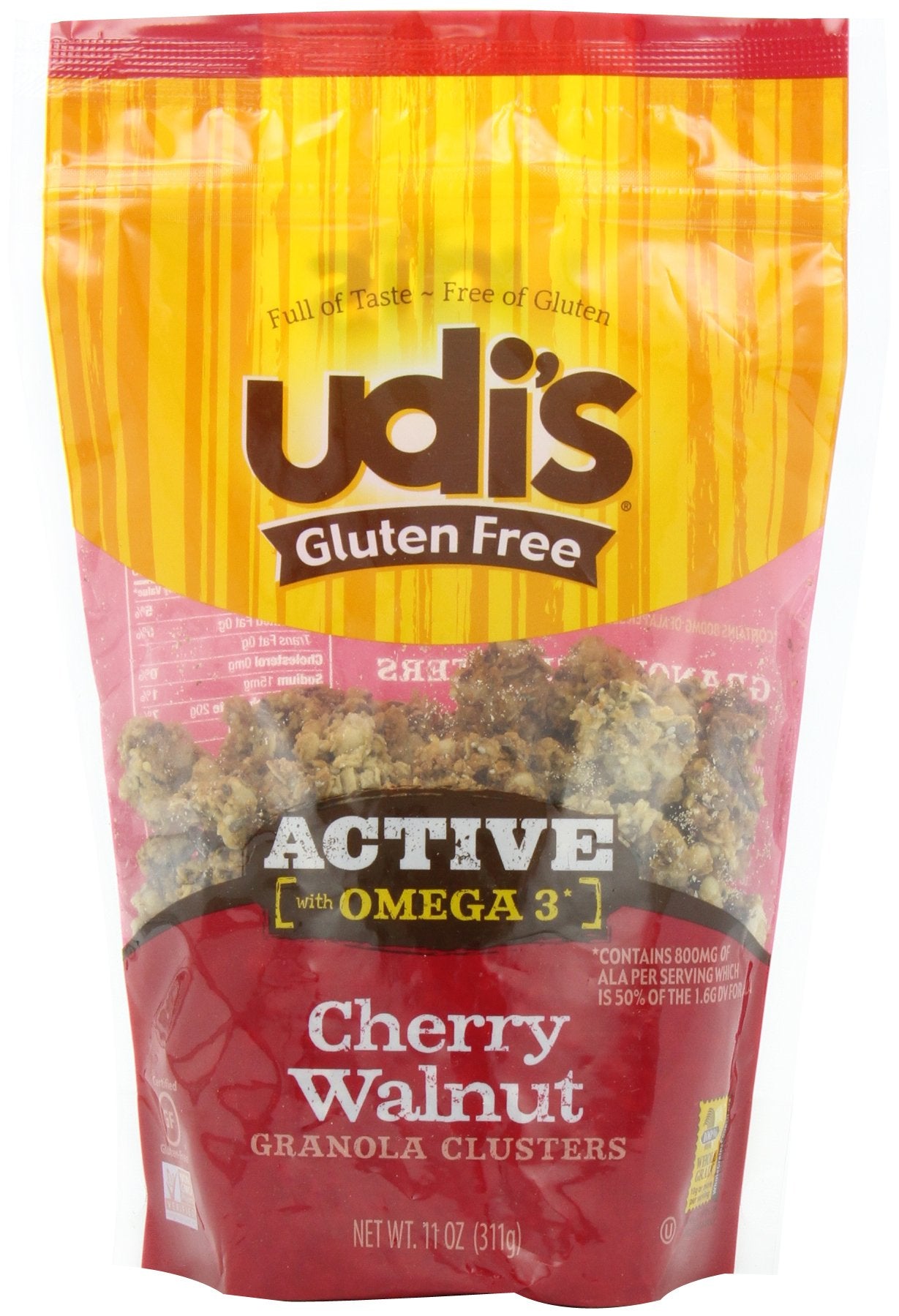 Udi's Gluten Free Granola Clusters, Cherry Walnut, 11 Ounce