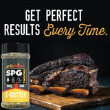 Grillaholics SPG Seasoning with Butter - Garlic Butter Steak Seasoning & BBQ Rub - Premium Salt Pepper Garlic All-Purpose Rub for Beef, Poultry, Pork
