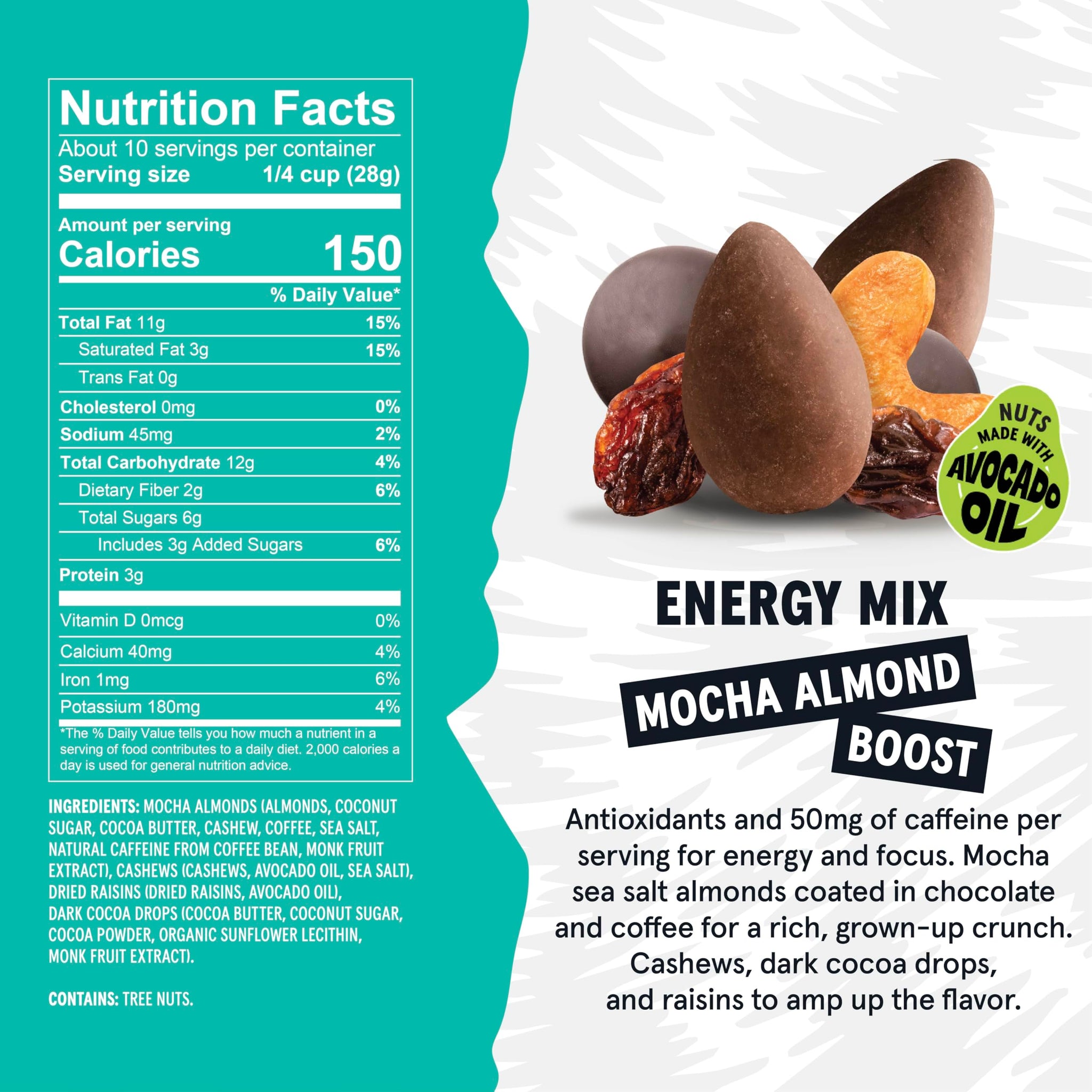 Wild Fox Trail Mix - Healthy Plant-Based Snack Made With Pure Avocado Oil And No Refined Sugar Or Seed Oils Ideal For Vegan Gluten-Free And Paleo