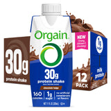 Orgain 30g High Protein Shake, Dairy Isolate Milk Protein, Chocolate Fudge, 5g BCAAs, 1g Sugar Per Serving, Meal Replacement, Ready to Drink, Keto