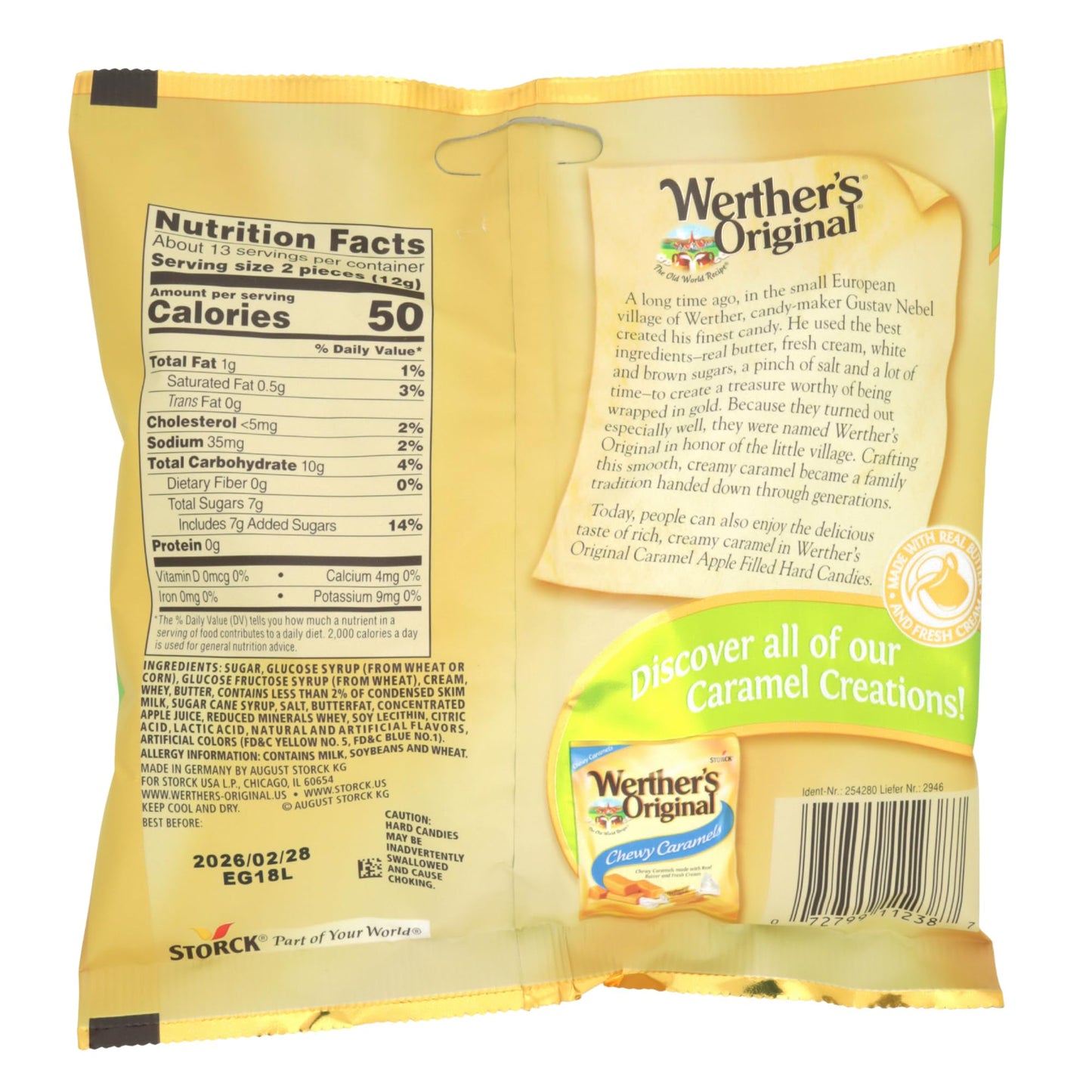 Creamy Caramel Apple Filled Candies, Individually Wrapped Pieces, Party Favor Treats, 5.5 Ounces (Pack of 2)