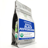Spice Profile USDA Organic Whole Black Peppercorns, 4 oz | Sun-Dried Kali Mirch | Lab Tested for Heavy Metals | Premium Pimienta Negra en Granos |