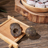 HUAYING Pu-erh Tea, Ripe Puerh Tea Mini Tea Cake with Glutinous Rice Fragrant, Loose Leaf Tea, 8.47 Ounce/240g