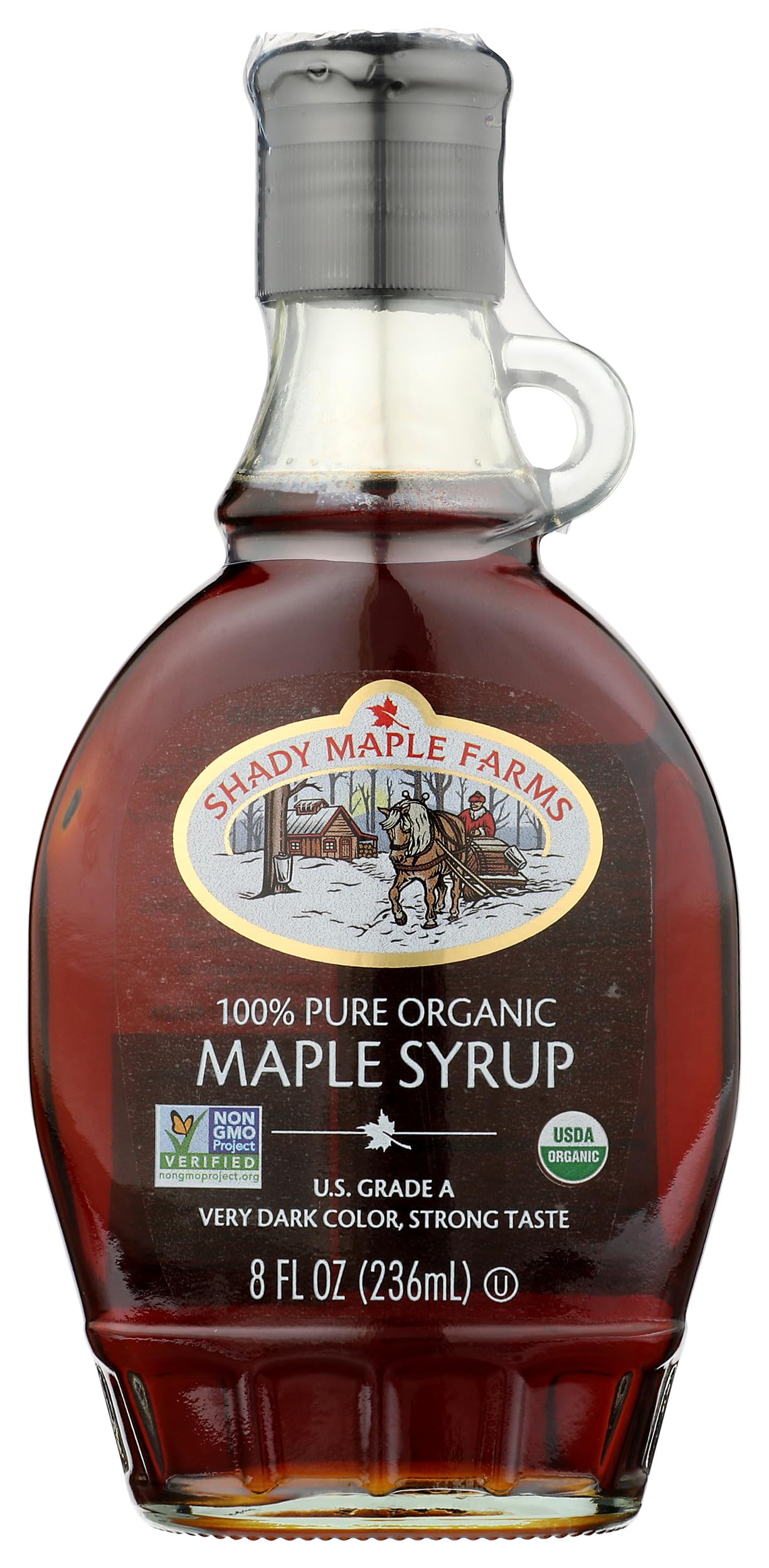Shady Maple Farms Organic Very Dark Maple Syrup, 8 FZ