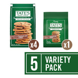 Tate's Bake Shop Chocolate Chip Cookies and Tiny Tate's Chocolate Chip Cookies Variety Pack, 5 Bags