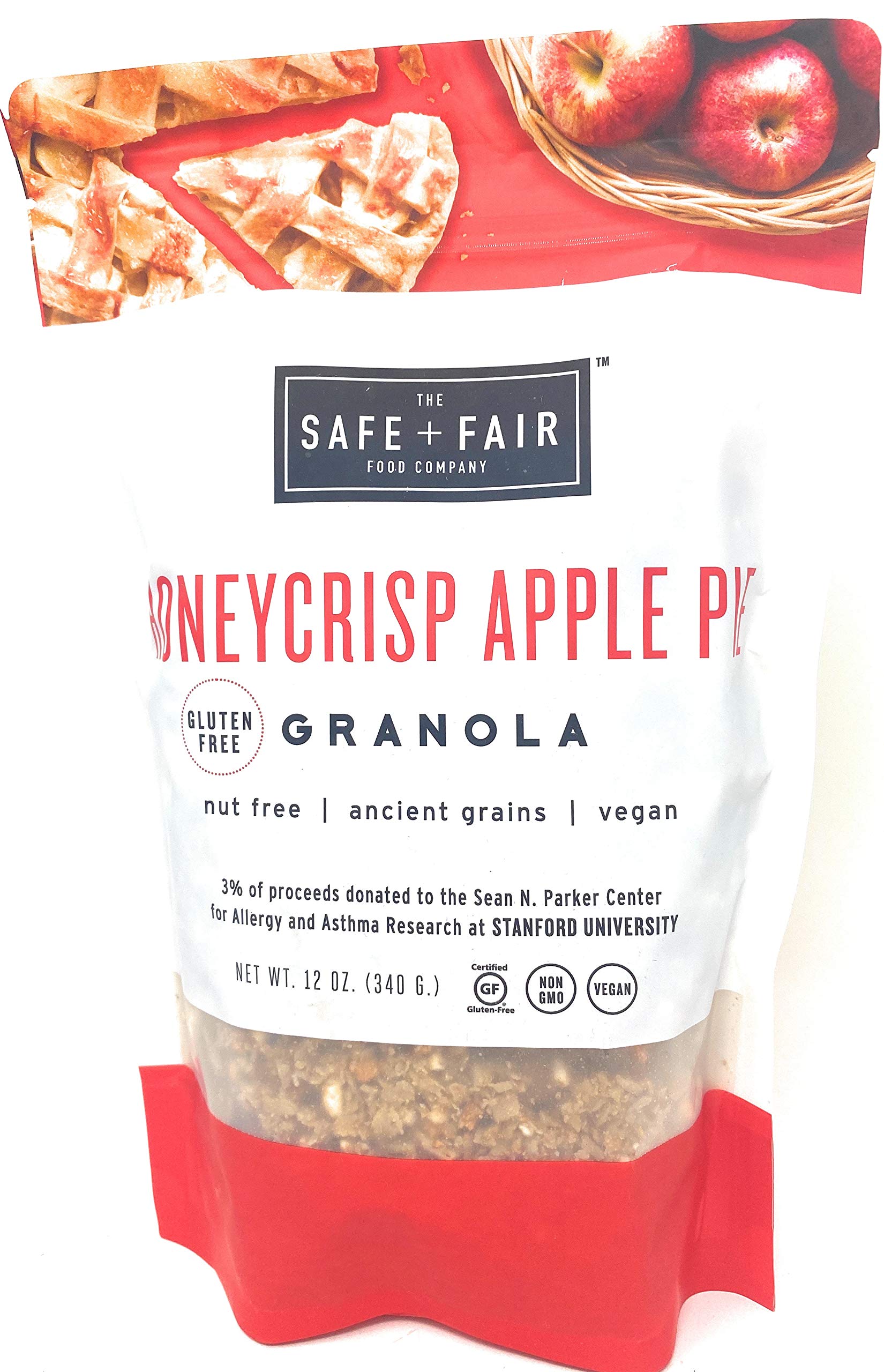 The Safe + Fair Food Company, Birthday Cake Granola Blueberry Cinnamon Granola Honeycrisp Apple Pie Granola Bundle with Kokobunch Kit 12Oz(Pack of 3)