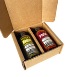 Hell Fire Detroit Hot Box #3 Gift Box (Mild & Medium), Crafted with Fresh, Fire-Roasted Anaheim and Fresno Chile Peppers, All-Natural, Vegan
