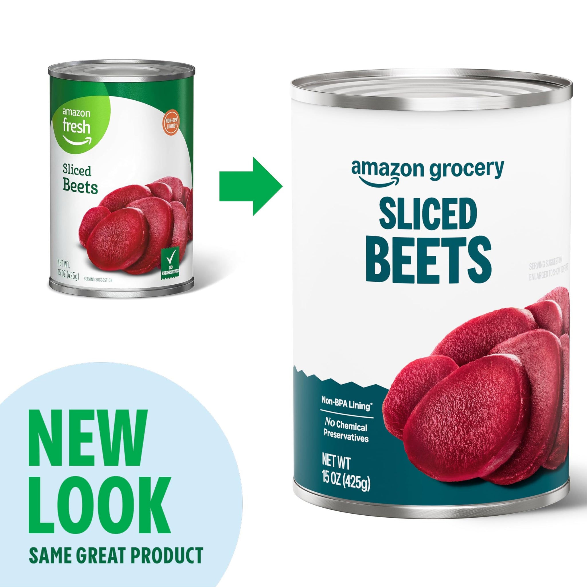 Amazon Grocery, Sliced Beets, 15 Oz