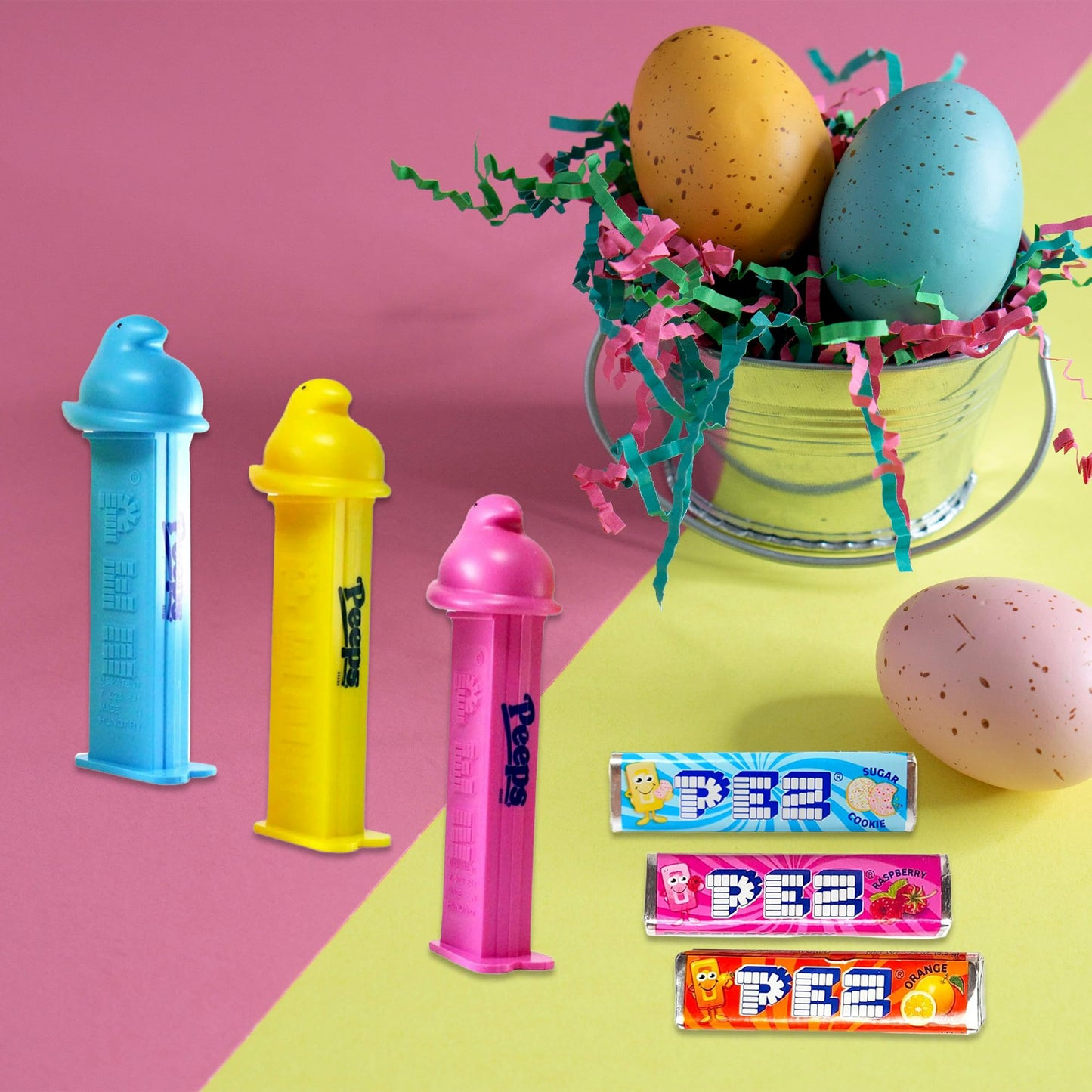 Snackivore Peeps Easter Pez Candy Dispenser 3 Pack. Easter Pez Dispensers Bulk, Bulk Pez Dispensers, Easter Peeps Candy, Easter Candy Tubes, Easter