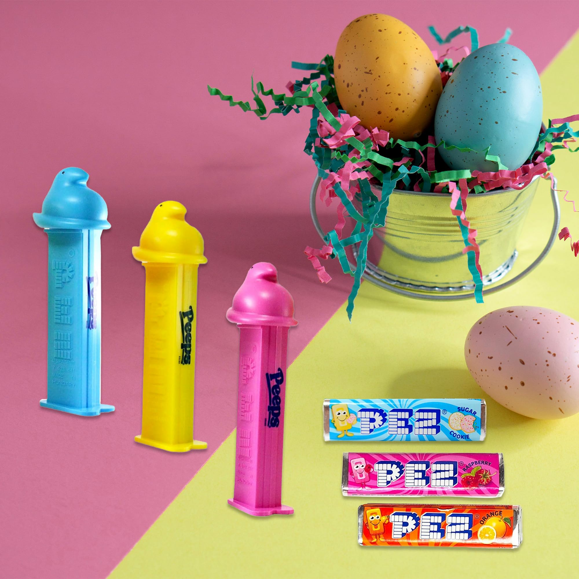Snackivore Peeps Easter Pez Candy Dispenser 3 Pack. Easter Pez Dispensers Bulk, Bulk Pez Dispensers, Easter Peeps Candy, Easter Candy Tubes, Easter