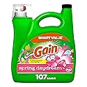Gain Liquid Laundry Detergent, Spring Daydream Scent, 154 fl oz, 107 loads, Freshness + Odor Fighting, Laundry Detergent Liquid Soap, HE compatible