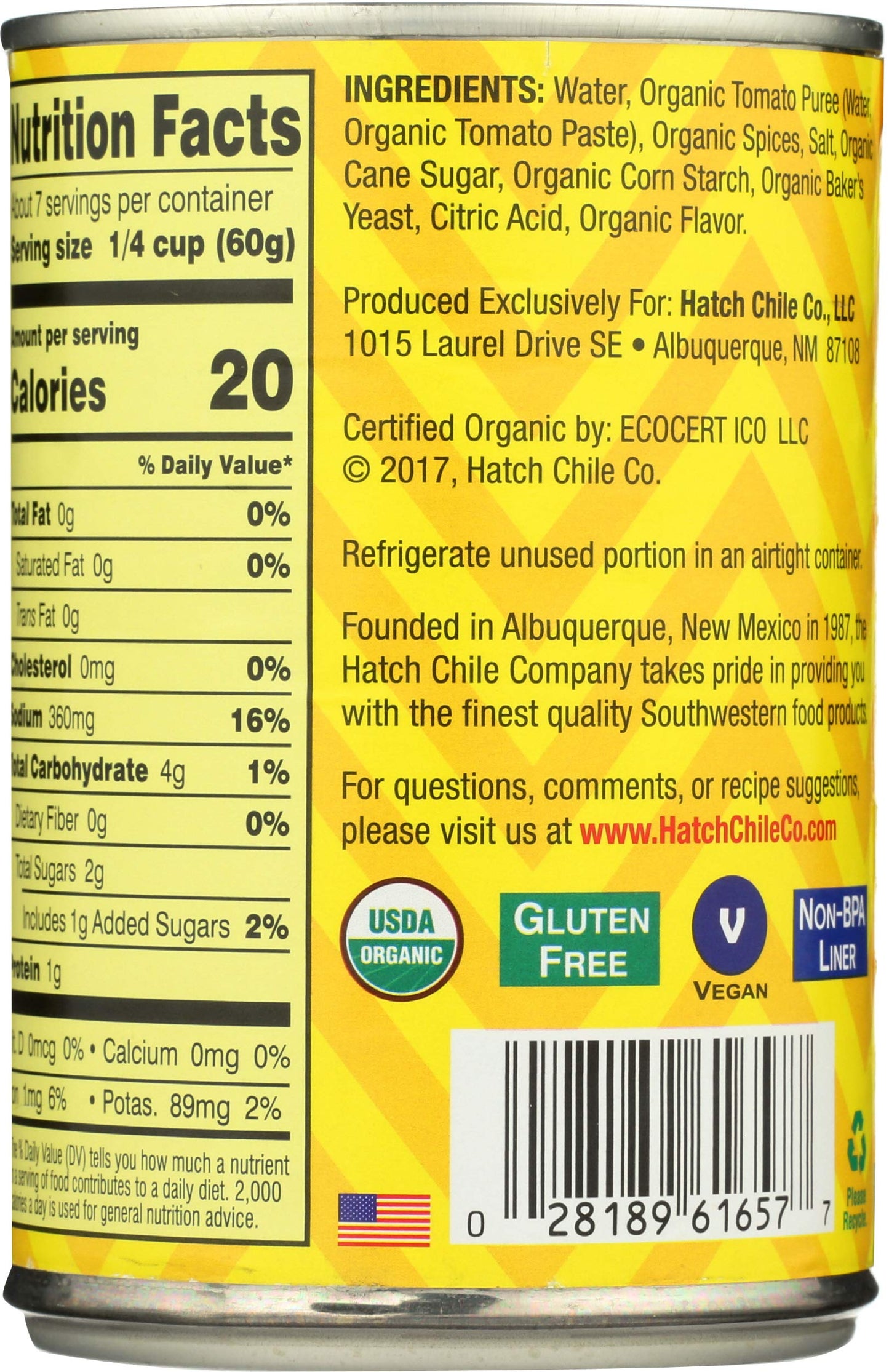 Hatch Red Enchilada Sauce, Mild, 15-Ounce Cans (Pack of 12)