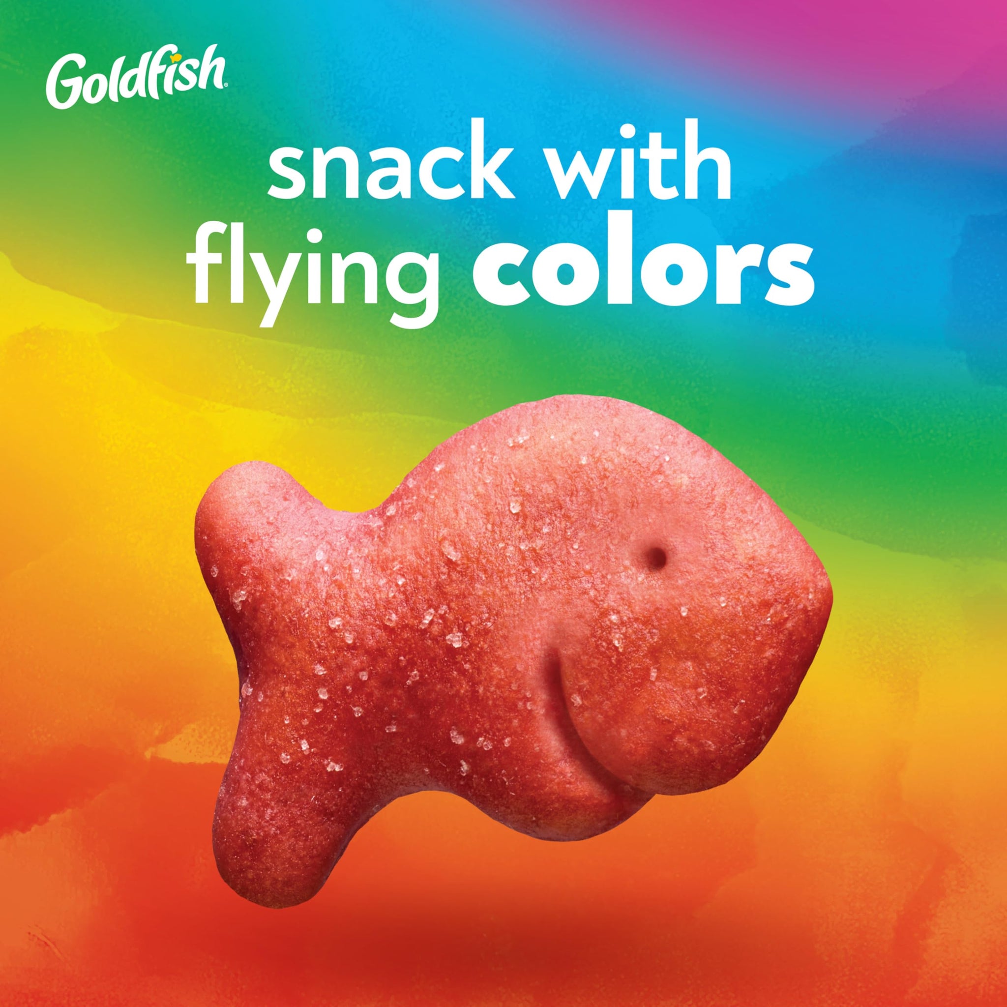 Goldfish Colors Cheddar Cheese Crackers, Baked Snack Crackers, 6.6 oz Bag