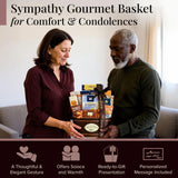 Broadway Basketeers Sympathy Gift Basket with Sweet & Savory Snacks