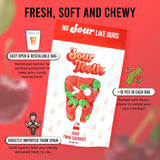 Sour Twin Cherries, Sour Gummy Candy, Cherry Candy Bulk, Gummy Cherries, Great as Gift Snacks and Parties, Fresh, Soft and Chewy, 19 in Each Bag, 3